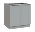 SIS - 8D spodní skříňka, 2-dveřová, 870x800x600, šedá